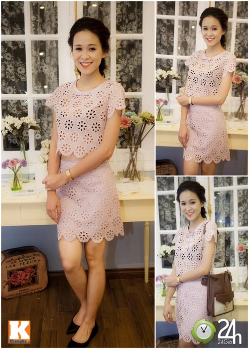 Váy liền đơn sắc đón thu về