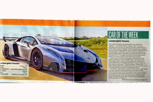 Veneno siêu xe nhanh nhất của lamborghini