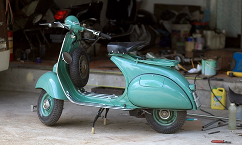  vespa acma - xế cổ hàng hiếm của tay chơi hà thành 