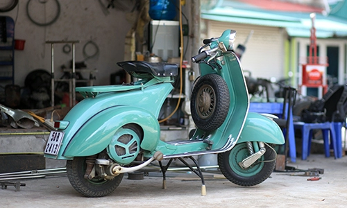  vespa acma - xế cổ hàng hiếm của tay chơi hà thành 