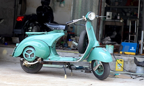  vespa acma - xế cổ hàng hiếm của tay chơi hà thành 