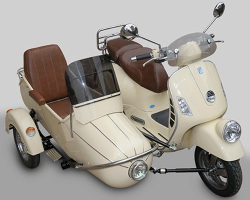  vespa ngộ nghĩnh theo phong cách sidecar 