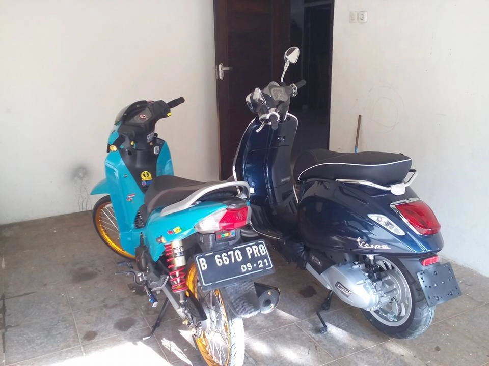 Wave 125 hàng indo tạo nét bên vespa