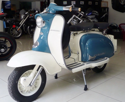  xế cổ phục chế lambretta serie 1-1959 ở sài gòn 