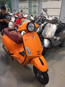 Xe vespa primavera abs 2017 màu cam nhám