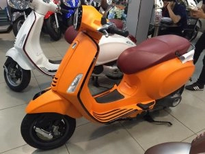 Xe vespa primavera abs 2017 màu cam nhám