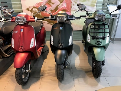 Xe vespa primavera abs 2017 màu cam nhám