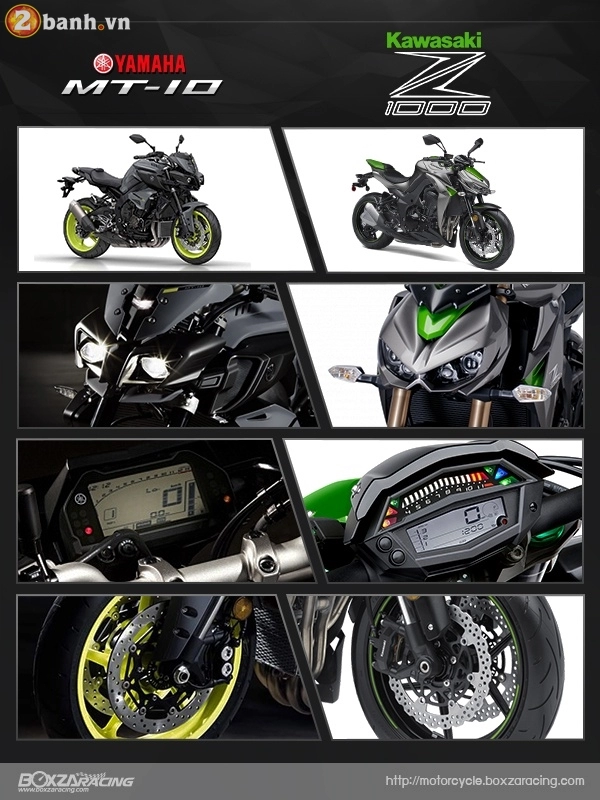 Yamaha mt-10 vs kawasaki z1000 - kẻ 8 lạng người nửa cân