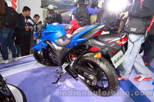  ảnh suzuki gixxer 150 ra mắt tại auto expo 2014 