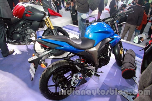  ảnh suzuki gixxer 150 ra mắt tại auto expo 2014 