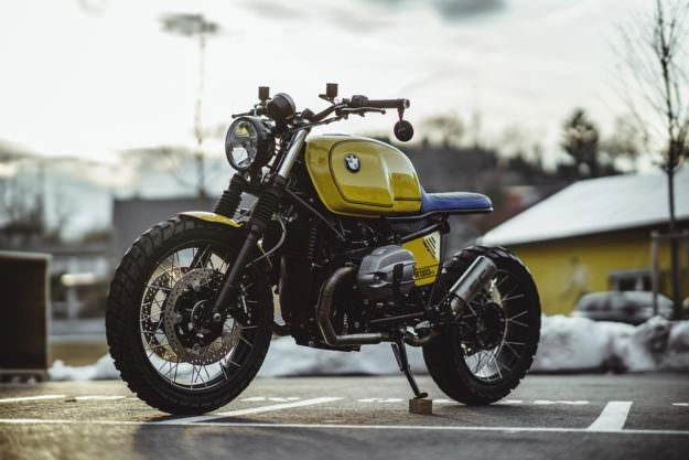 Bmw r nine t scrambler tuyệt đẹp trong bản độ mang tên gelber baron