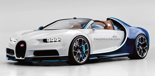 Bugatti chiron sẽ không có phiên bản mui trần