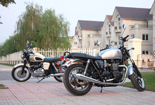  cặp đôi triumph bonneville 2014 đầu tiên về việt nam 