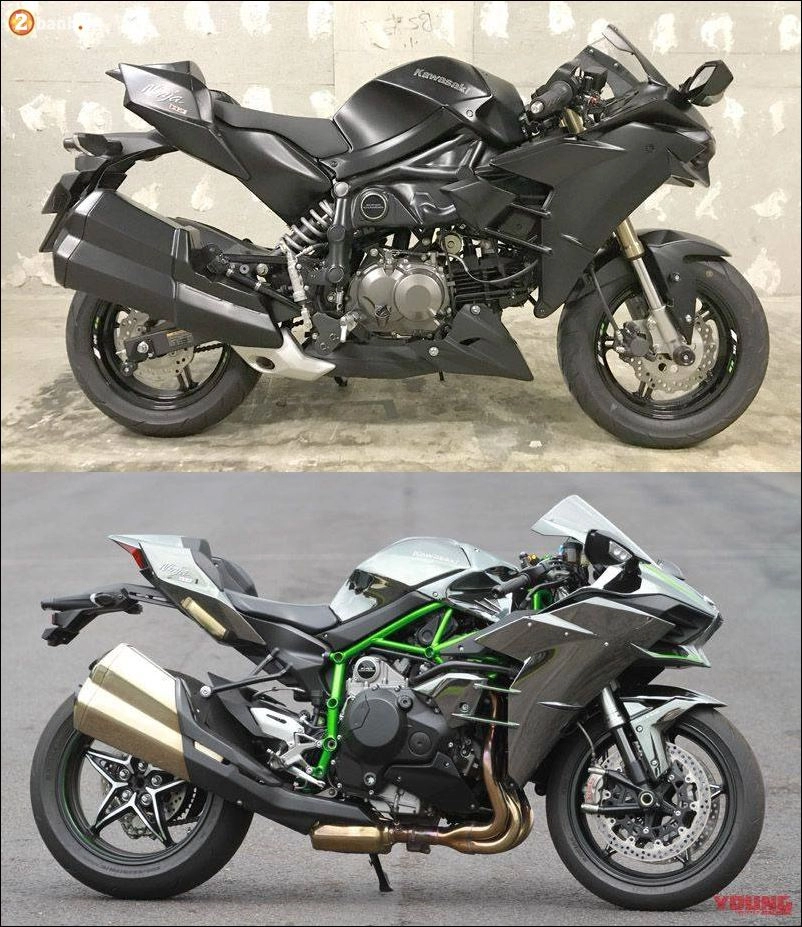 Choáng ngợp với sự xuất hiện mô hình kawasaki ninja h2 125cc