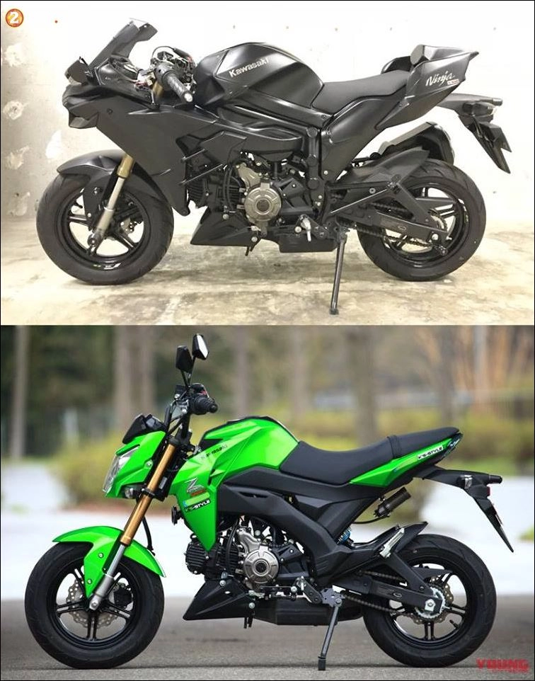 Choáng ngợp với sự xuất hiện mô hình kawasaki ninja h2 125cc