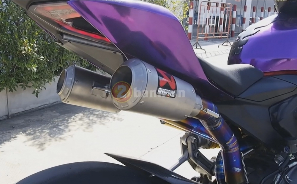 clip - ducati panigale 899 lên pô akrapovic full system titanium