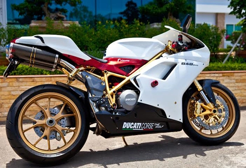  ducati 848 evo mạ vàng độc nhất việt nam 