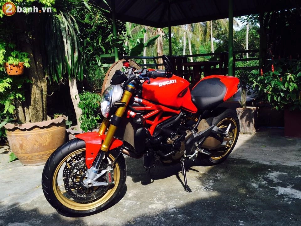 Ducati monster 821 đẹp ngất ngây trong bản độ đầy đồ hiệu