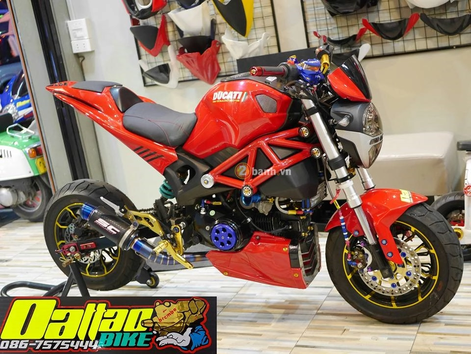 Ducati monster độ đầy ấn tượng trong phiên bản minibike