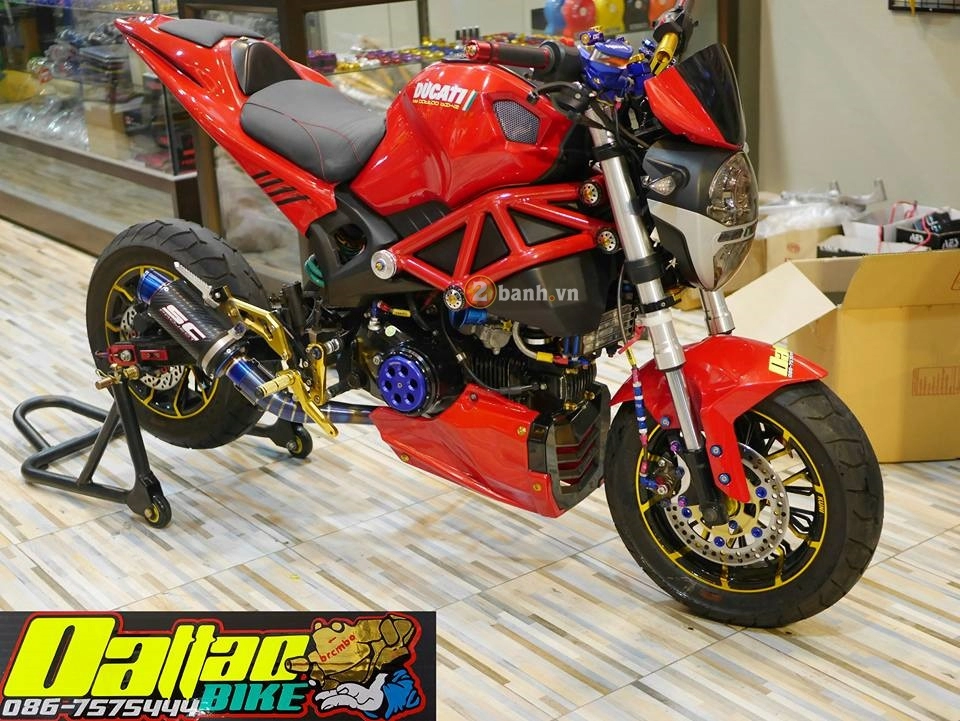 Ducati monster độ đầy ấn tượng trong phiên bản minibike