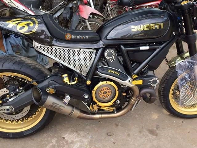 Ducati scrambler độ cafe racer đầy ấn tượng