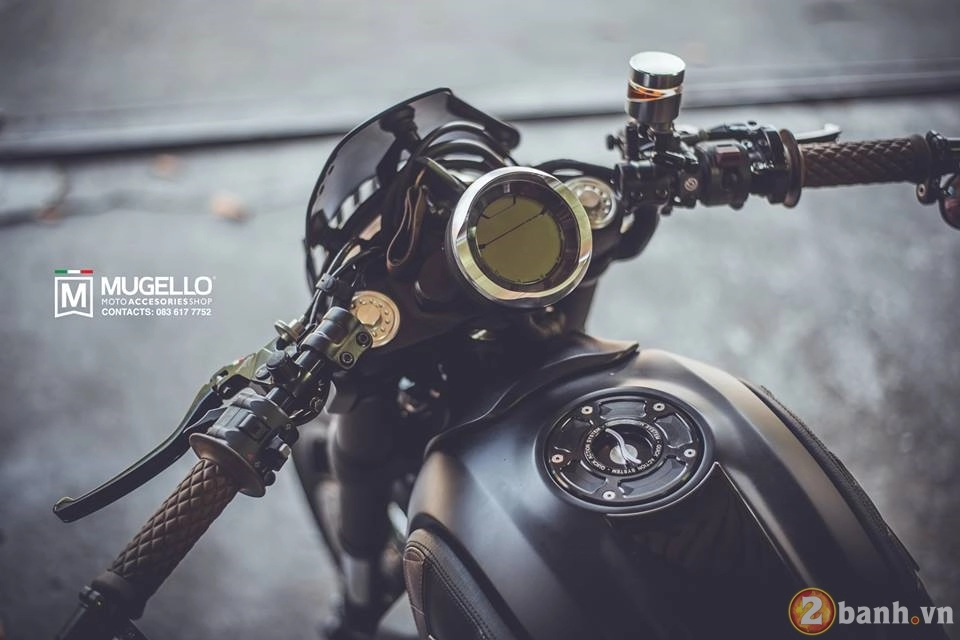 Ducati scrambler độ với phong cách cafe racer đầy sang trọng