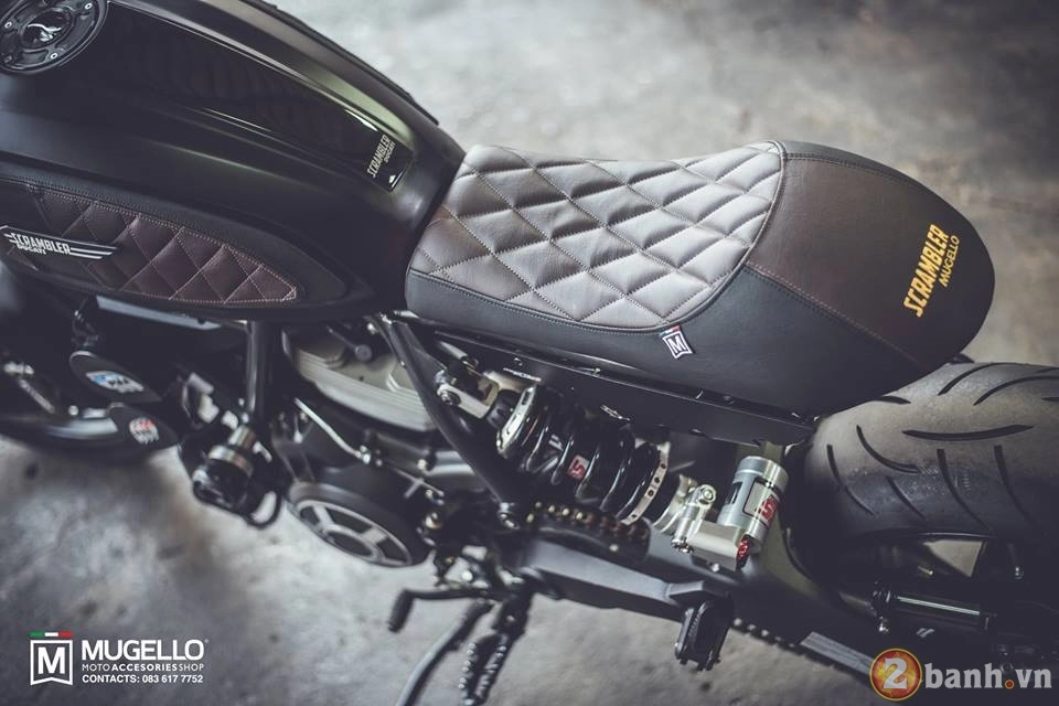 Ducati scrambler độ với phong cách cafe racer đầy sang trọng