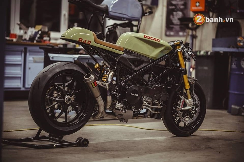 Ducati streetfighter 848 phá cách trong bản độ cafe race