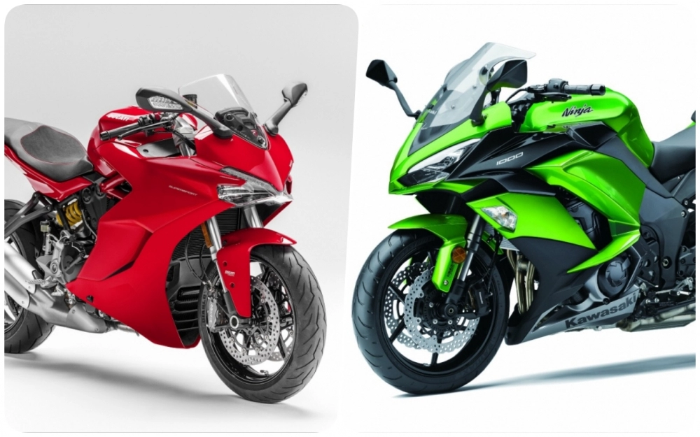 Ducati supersport vs kawasaki ninja 1000- so sánh giữa 2 sports touring thế hệ mới 2017