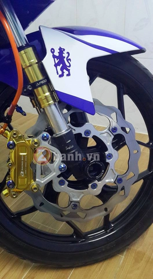 Exciter 150 độ đồ chơi brembo của fan chelsea