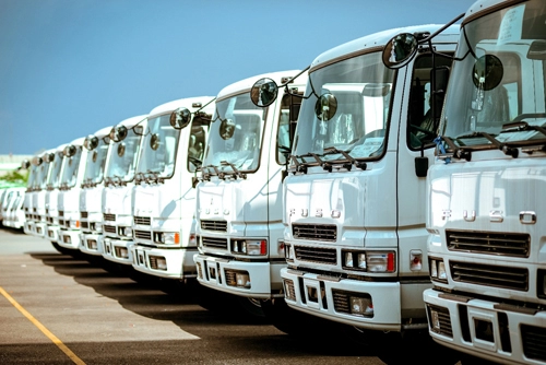  fuso bàn giao lô xe tải đầu tiên cho db schenker 