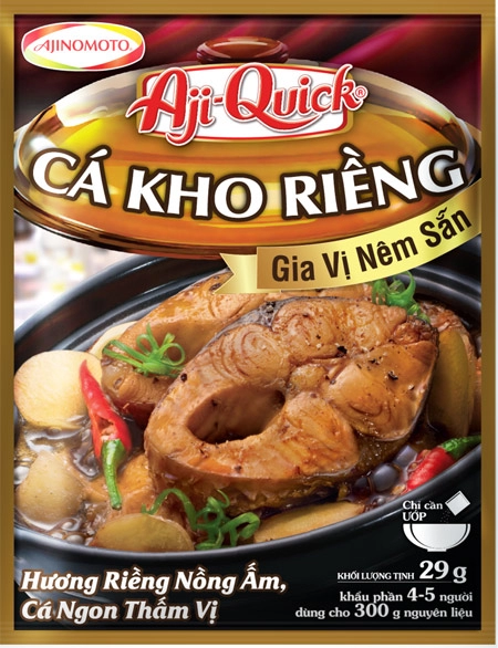 gia vị nêm sẵn aji-quick món kho hài hòa cho món kho ngon