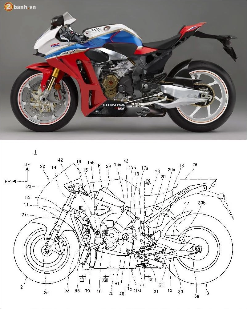 Honda bắt đầu dự án động cơ v4 cạnh tranh trực diện với ducati