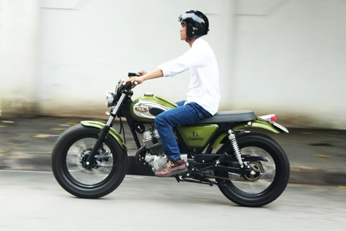 Honda custom la250 độ phong cách scrambler của thợ việt