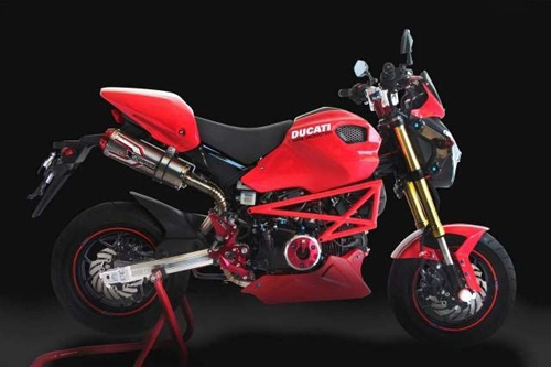  honda grom biến thành ducati 