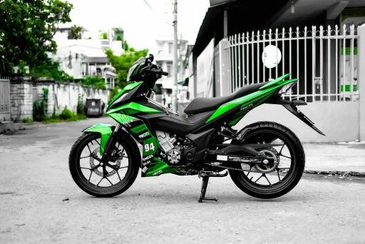 Honda winner150 gấy ấn tượng với tông xanh lá