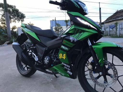 Honda winner150 gấy ấn tượng với tông xanh lá