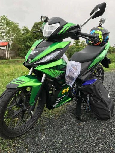 Honda winner150 gấy ấn tượng với tông xanh lá