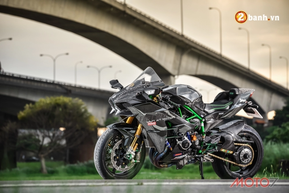 Kawasaki h2 siêu phẩm ninja full carbon fiber