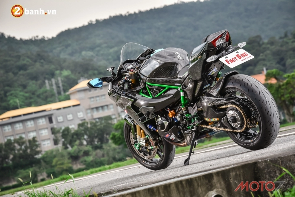 Kawasaki h2 siêu phẩm ninja full carbon fiber