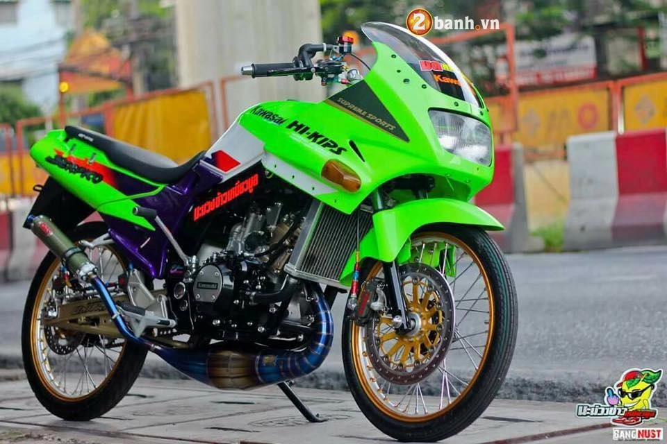 Kawasaki kips 150 phá cách táo bạo với dàn đồ chơi siêu chất