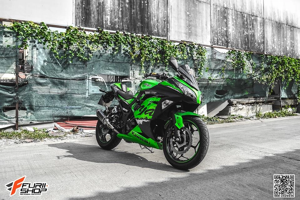 Kawasaki ninja 300 bản độ ấn tượng trên đất thái