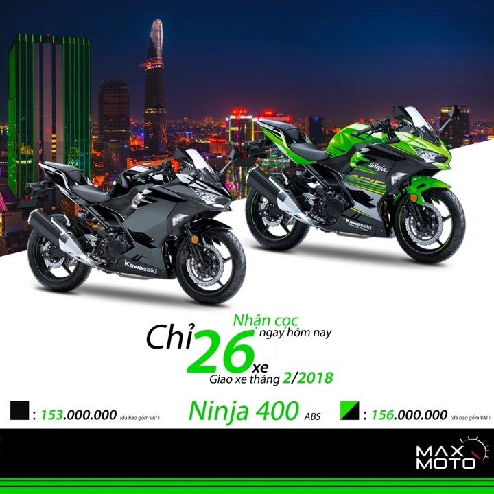  kawasaki ninja 400 abs một sản phẩm được mong đợi nhất năm 2018 