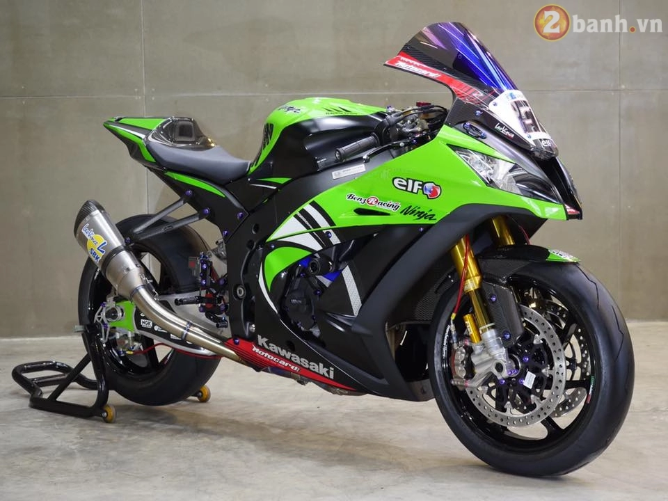 Kawasaki ninja zx-10r siêu chất trong bản độ đường đua wsbk