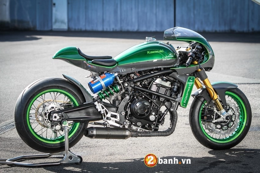 Kawasaki vulcan độ phong cách cafe race đường phố