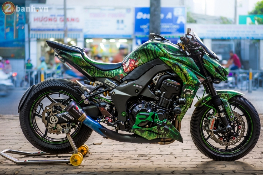 Kawasaki z1000 đầy đẳng cấp mang phong cách rust green