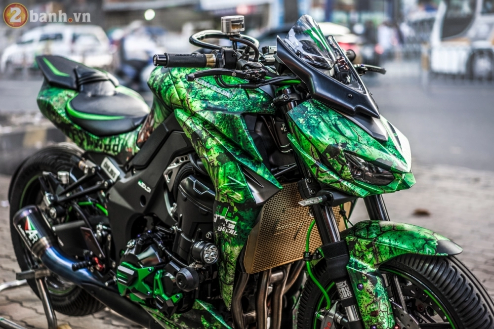 Kawasaki z1000 đầy đẳng cấp mang phong cách rust green