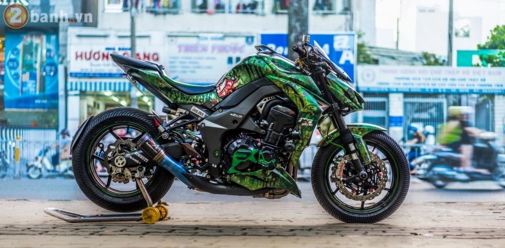 Kawasaki z1000 đầy đẳng cấp mang phong cách rust green