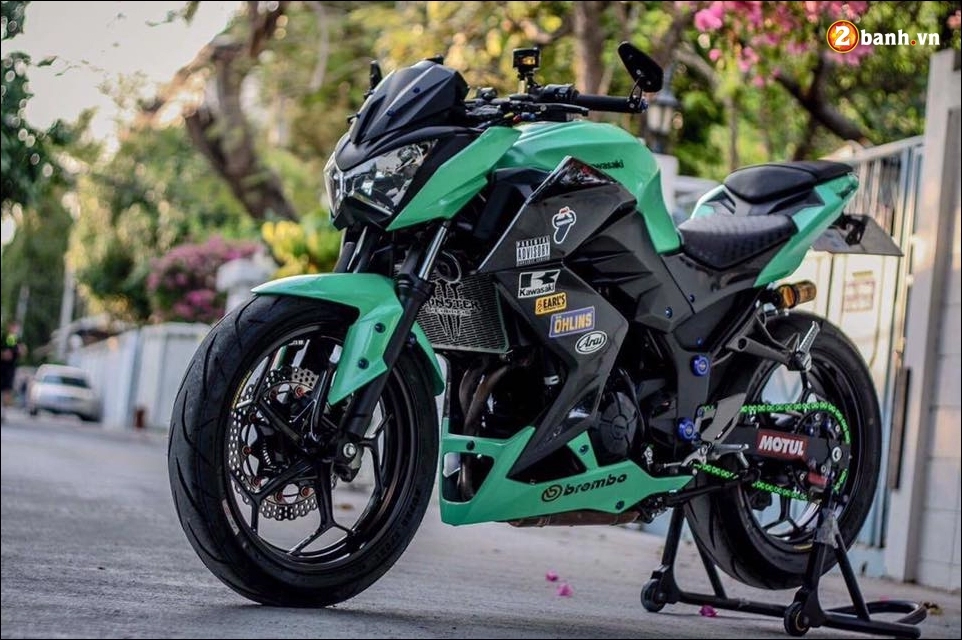 Kawasaki z300 độ màu mới cùng loạt đồ chơi tinh tế