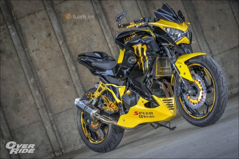 Kawasaki z300 độ nổi loạn cùng phong cách monster yellow